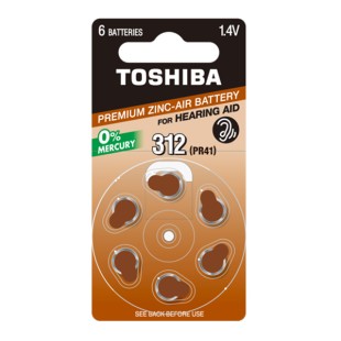 ΜΠΑΤΑΡΙΕΣ TOSHIBA PR41(312) NE DP6 1.4V (ΑΚΟΥΣΤΙΚΩΝ ΒΑΡΗΚΟΪΑΣ)