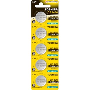 ΜΠΑΤΑΡΙΕΣ TOSHIBA CR2430 CP-5C (ΤΥΠΟΥ ΝΟΜΙΣΜΑ)