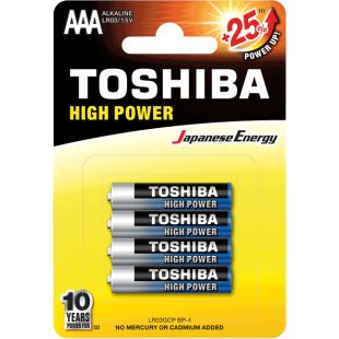 ΜΠΑΤΑΡΙΕΣ TOSHIBA 3A LR03GCP BP-4