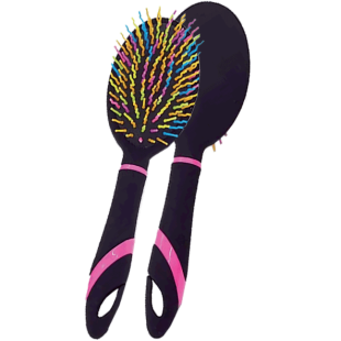 ΒΟΥΡΤΣΑ ΜΑΛΛΙΩΝ ΟΒΑΛ ΜΑΥΡΗ ΜΑΤ ΜΕ ΡΟΖ ΓΡΑΜΜΗ+ ΧΡΩΜ.