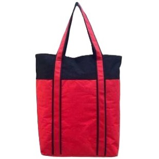 BAG ΚΑΜΒΑΣ ΚΟΚΚΙΝΗ ΚΑΙ ΜΑΥΡΗ