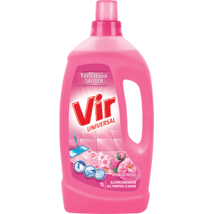 ΥΓΡΟ ΓΕΝΙΚΟΥ ΚΑΘΑΡΙΣΜΟΥ VIR 1L ΡΟΖ ΤΡΙΑΝΤΑΦΥΛΛΟ (1X9)