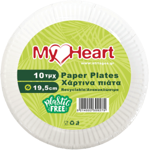 ΠΙΑΤΟ ΧΑΡΤΙΝΟ 19.5cm 10τεμ (1Χ140) ΠΙΑΤΟ ΧΑΡΤΙΝΟ 19.5cm 10τεμ (1Χ140)