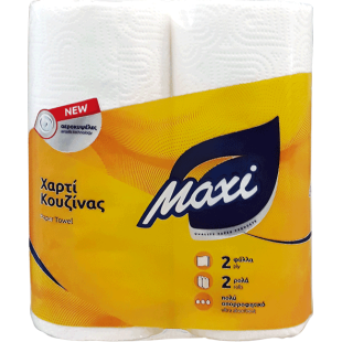 ΧΑΡΤΙ ΚΟΥΖΙΝΑΣ 2Φ ΛΕΥΚΟ DESL 60Φ 2ΡΟΛΑ (1Χ12)