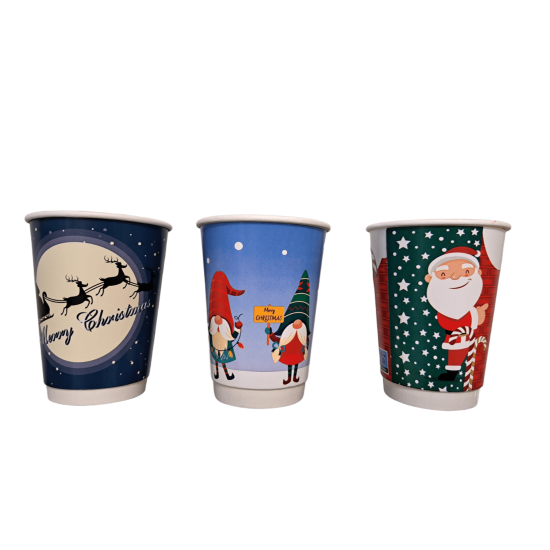 ΧΑΡΤΙΝΟ ΠΟΤΗΡΙ 8oz ΔΙΠΛΟΤ.ΧΡΙΣΤ 25τΧ20