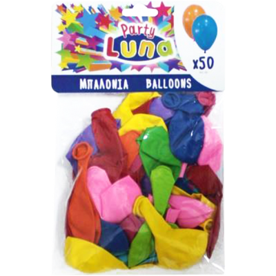 Μπαλόνια Διάφορα Χρώματα 50τεμ